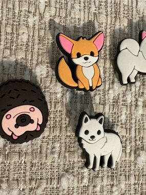 Cute Animal Rubber Shoe Charms - Set of these 4 charms.